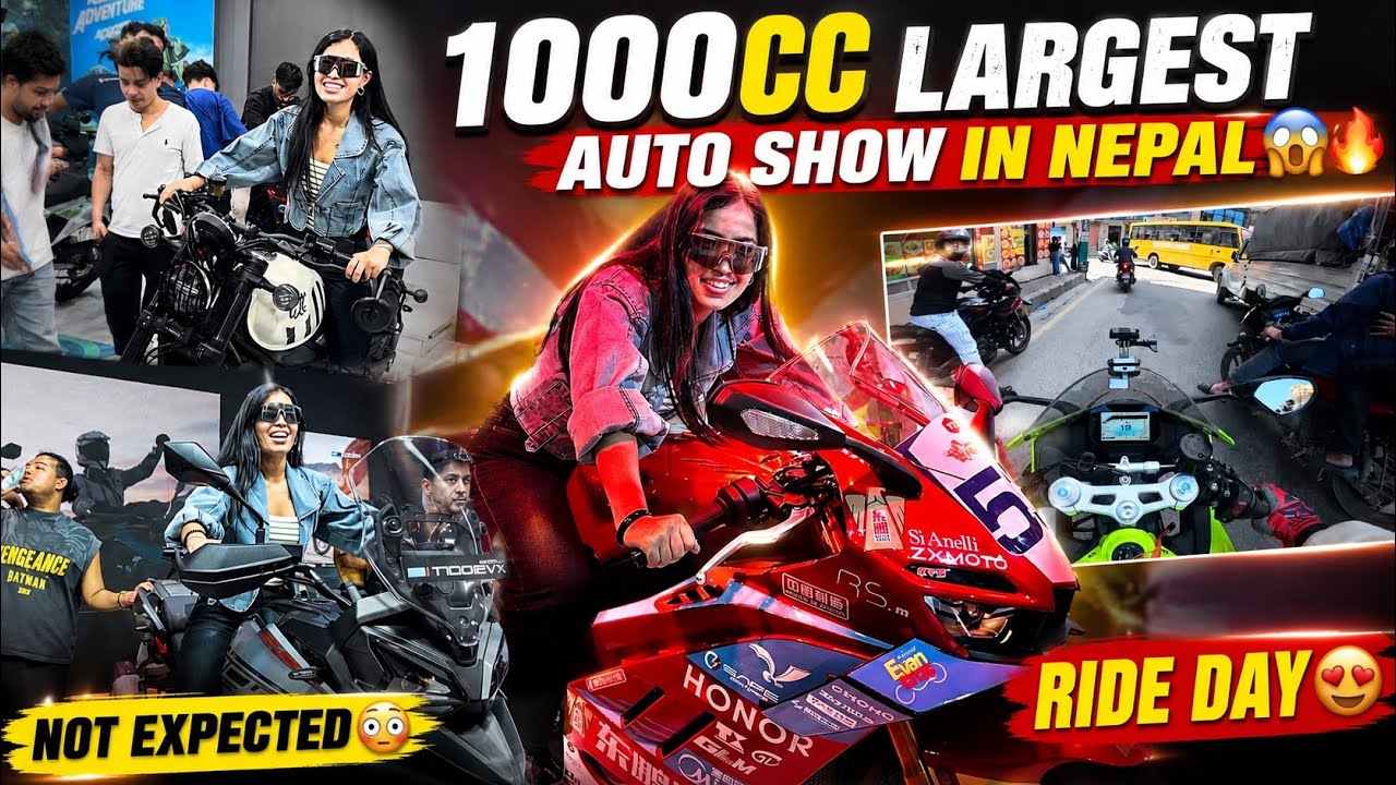 Naima Auto Show Pani Herna Gaiyo😳🔥| New Launch Auto😱🔥| New ZX820RR Arrived😍| Ride Day😊| Soni Rides 