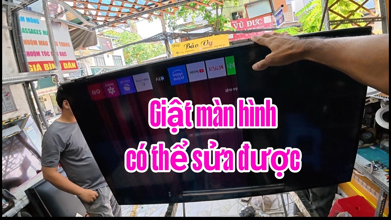 Телевизор Samsung QA43UA9000k с мерцающим изображением можно отремонтировать. #lexuancuongtv