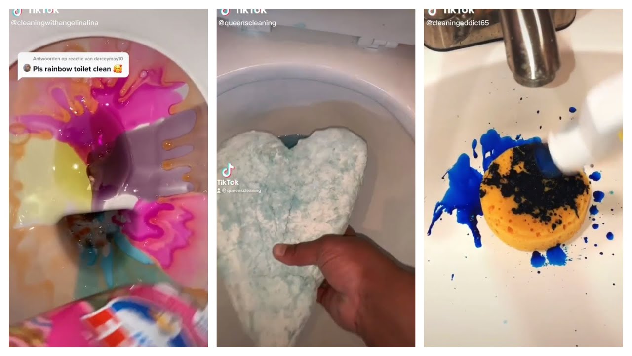 TikTok ASMR Cleaning Compilaton 🧹🧽