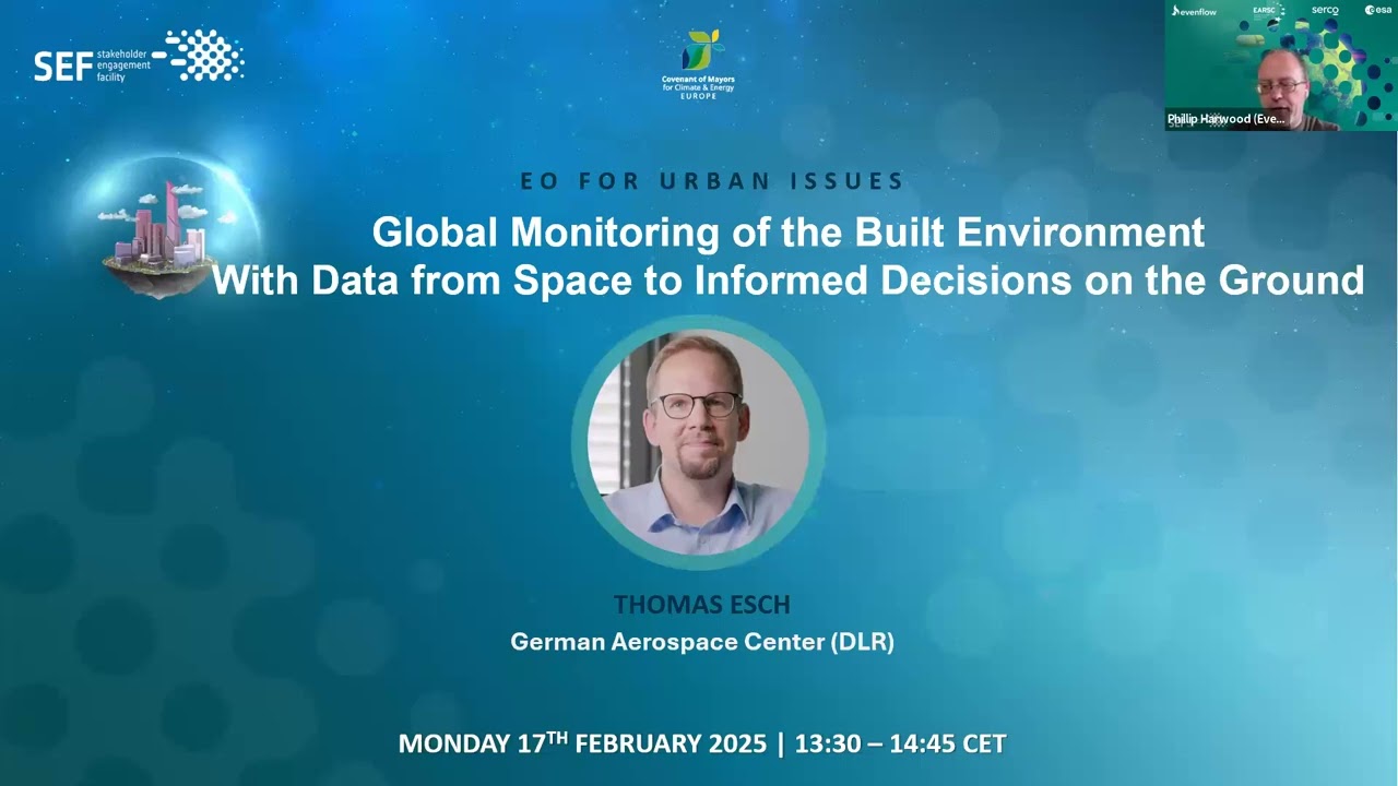 Webinar: Mapping Urban Areas - Earth Observation for Urban Issues (17 February 2025)
