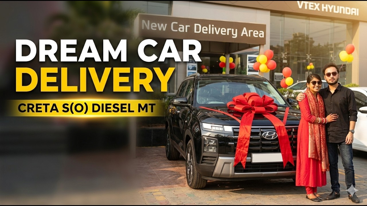 Dream Car Delivery 🚗 | Hyundai Creta S Diesel Manual (MT) | Delivery Vlog + First Look
