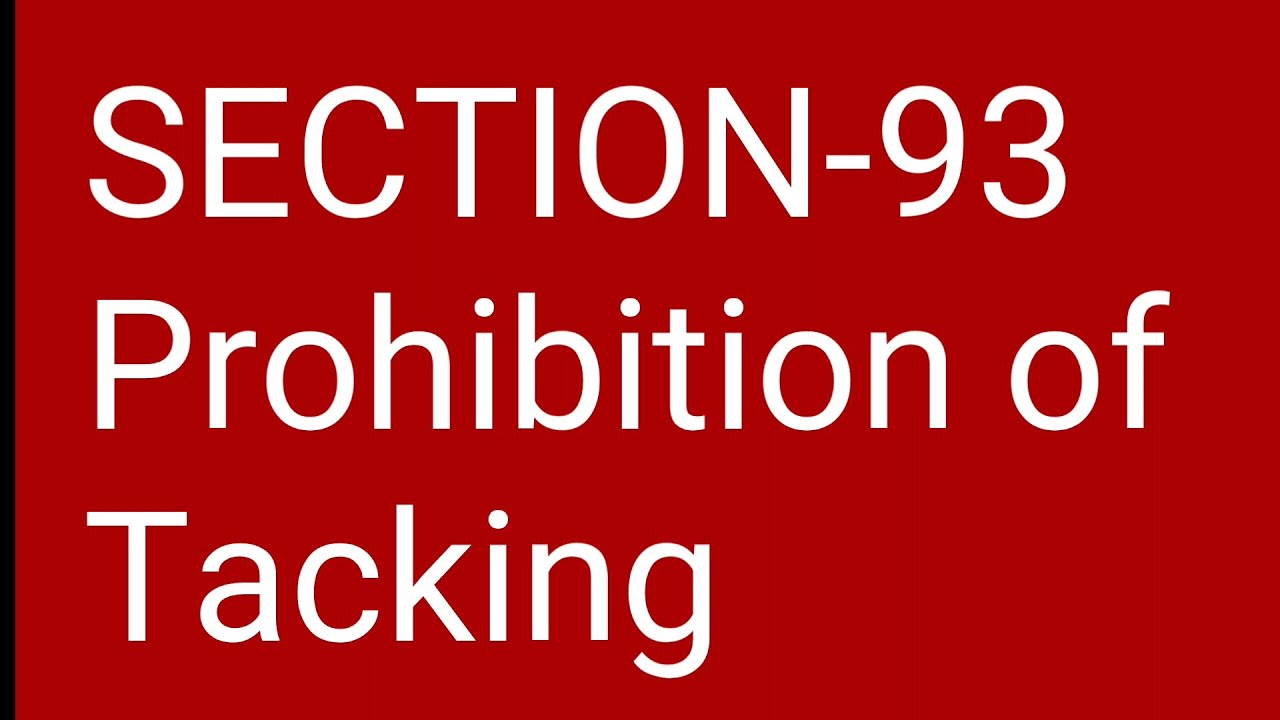 Section-93 : Prohibition of Tacking