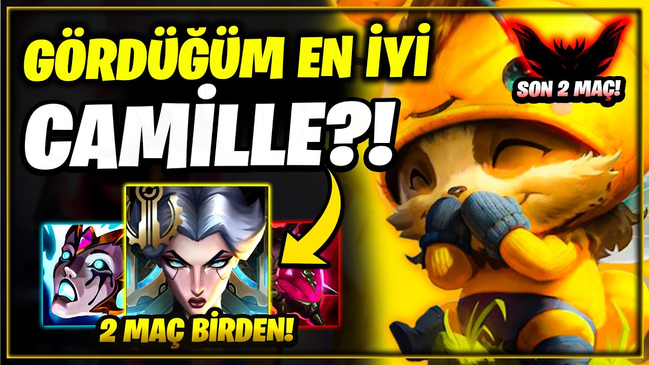 İLK DEFA Beni Zorlayan Bir CAMİLLE?! 2 Maç Birden (Teemo + Volibear Oynanış)