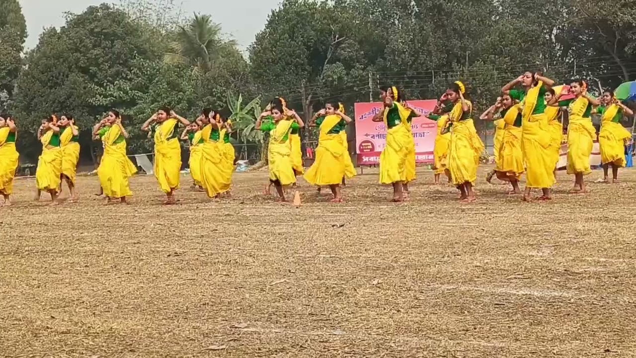 মেয়ের বিদ্যালয়ের বার্ষিক ক্রীড়া প্রতিযোগিতাই সমবেত নৃত্য❤️