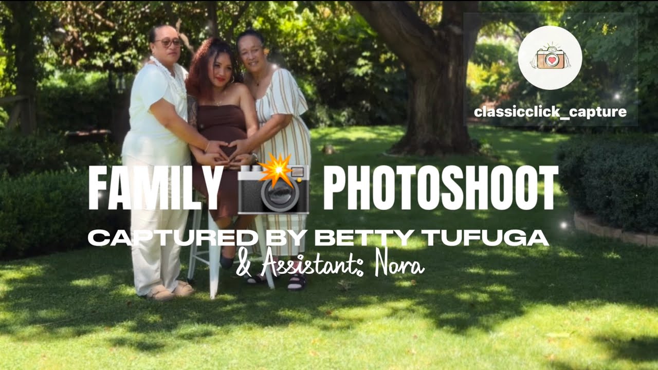Family Photoshoot & Gender reveal - behind the scenes