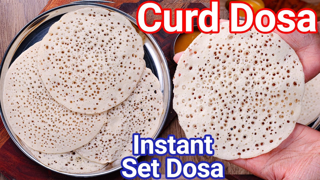 Instant Soft Curd Dosa in Just 10 Mins | Spongy & Tasty Yogurt Dosa for Morning Breakfast