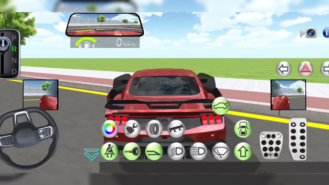 New Red Car Lamborghini For Newbie Parking - 3D Driving Class Android Top Game 2025