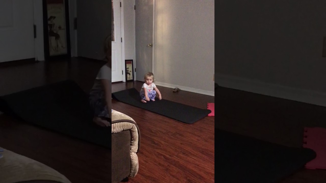 Yogi in training baby yoga in training