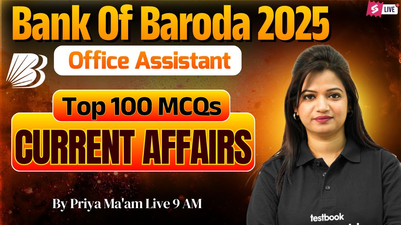 Bank Of Baroda Office Assistant 2025 | BOB Peon Static GK Most Expected Questions | by Priya Ma'am