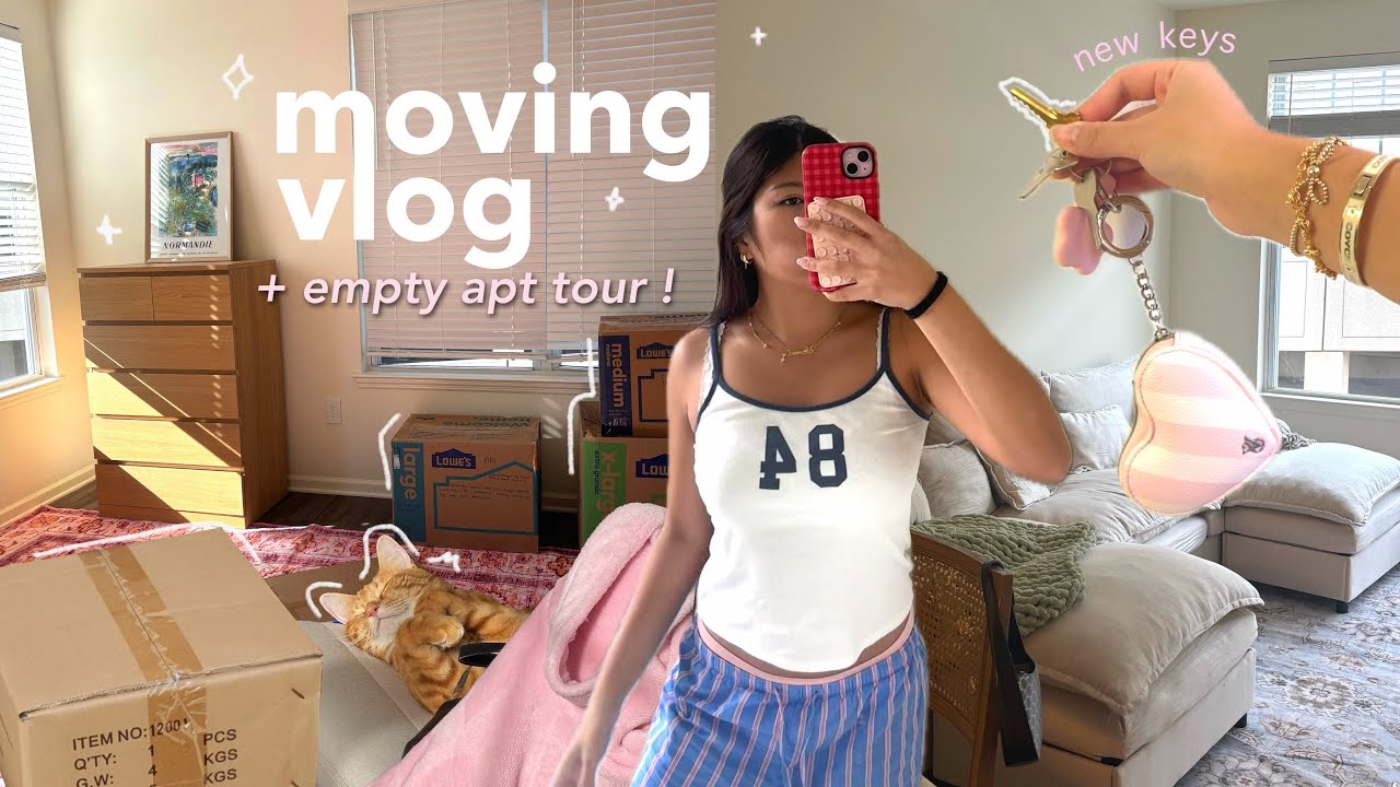moving vlog + empty apt tour ! 📦