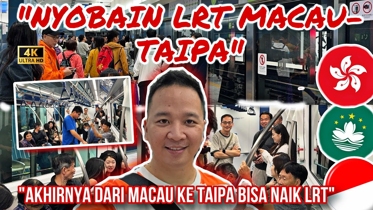 NYOBAIN LRT MACAU-TAIPA., AKHIRNYA DARI MACAU KE TAIPA BISA NAIK LRT