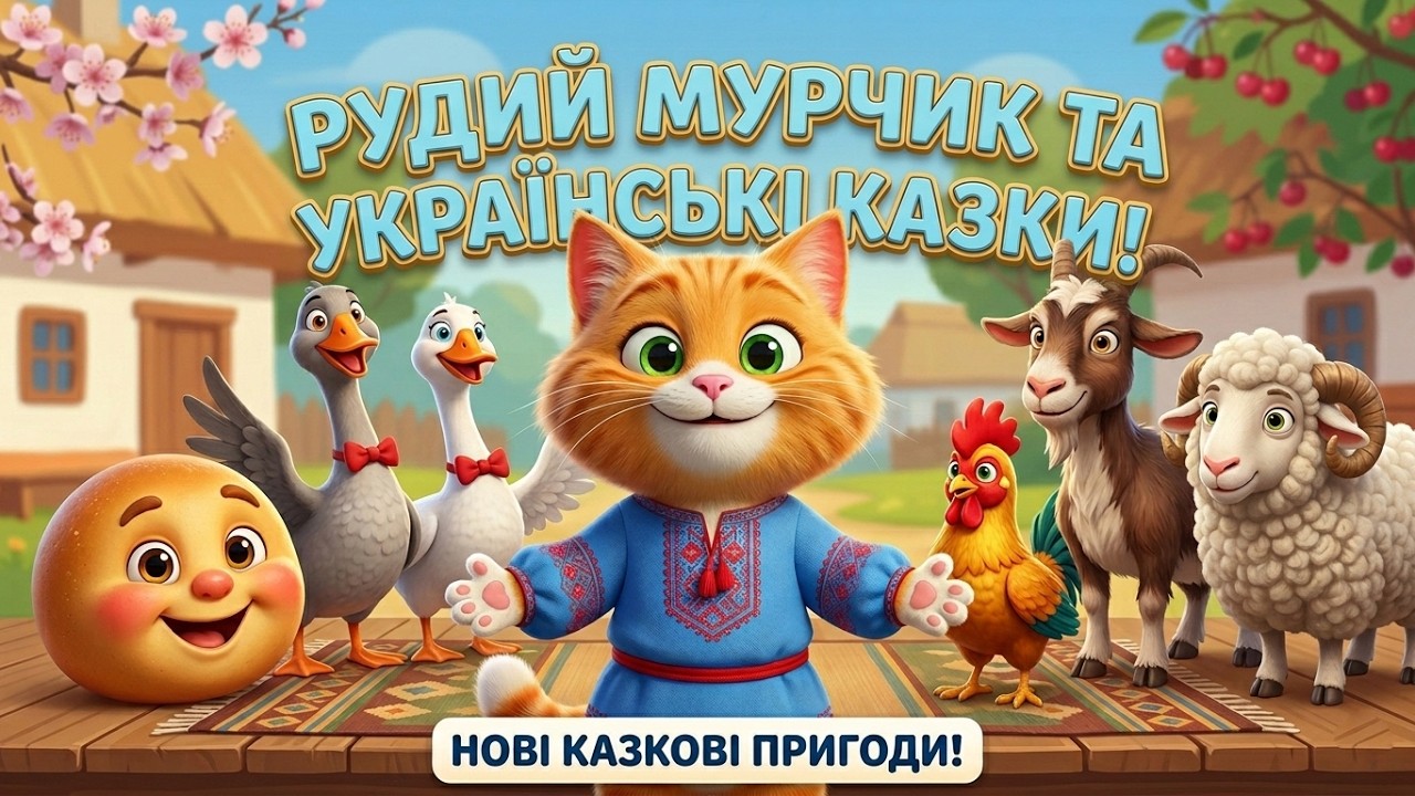 Українські народні казки та пісеньки для дітей 🌻 Збірка про звірят, село і дива | Мур-Мур-Мульт