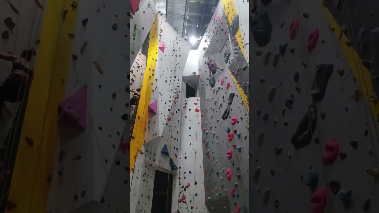 via alta montanha. gin&aacute;sio de escalada