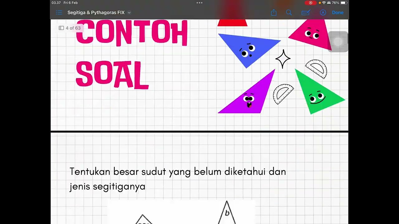 Cara Menentukan Jenis Segitiga berdasarkan Panjang Sisinya