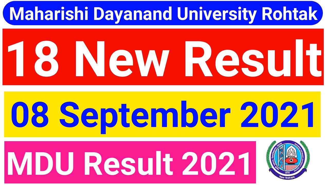 Mdu Latest Result || Mdu result update || mdu result latest news || mdu result update 2021