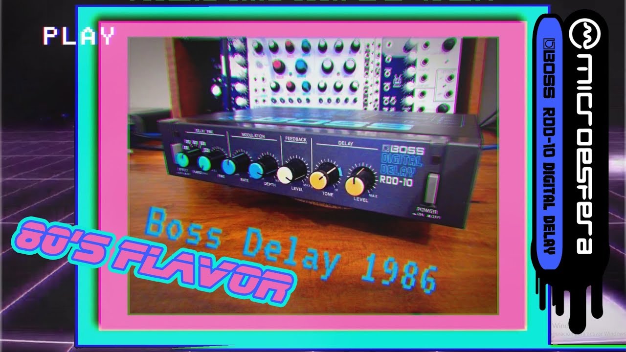 Boss RDD-10 Digital Delay (1980) & Moog Mother 32 Bassline