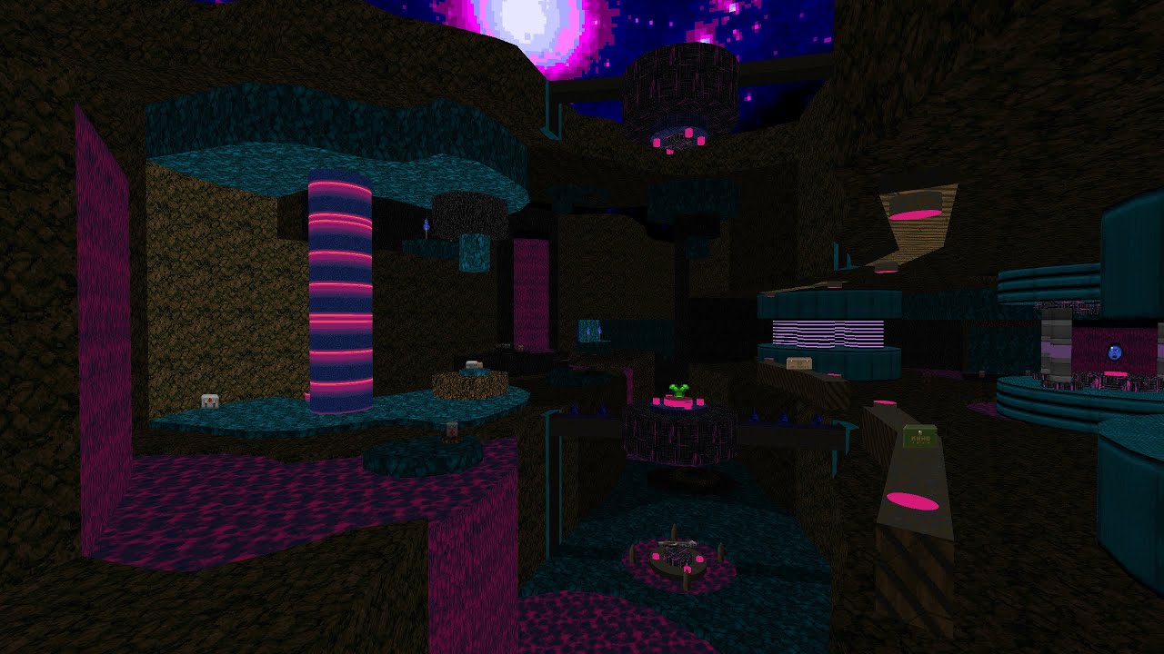 Accelerated Arenas 2:  MAP01: Galaxy Gorge (Doom 2 Community Project of Deathmatch Speedmaps)