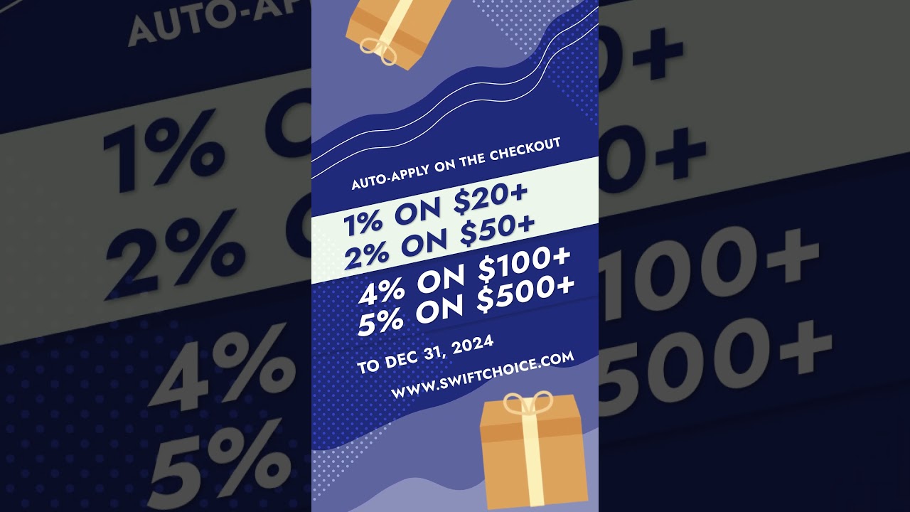 Endless discounts are waiting for you at SwiftChoice! Shop now! 