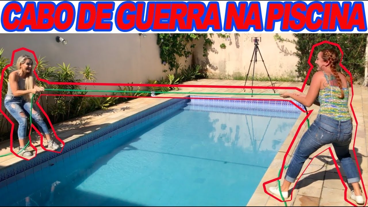 CABO DE GUERRA NA PISCINA