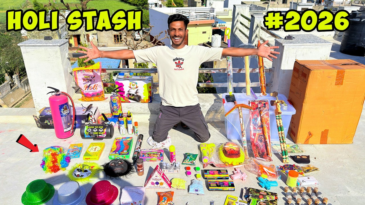 Biggest Holi Stash 2026 🔥 लो आ गया होली का सबसे बड़ा ख़ज़ाना