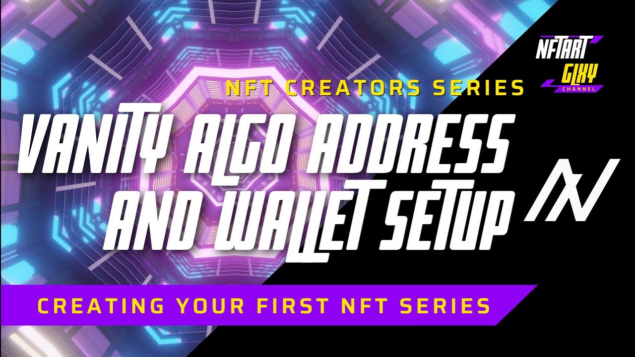 #Algorand Custom Vanity #ALGO Addresses for NFT Creators & #NFTs Collector & Myalgo.wallet Setup