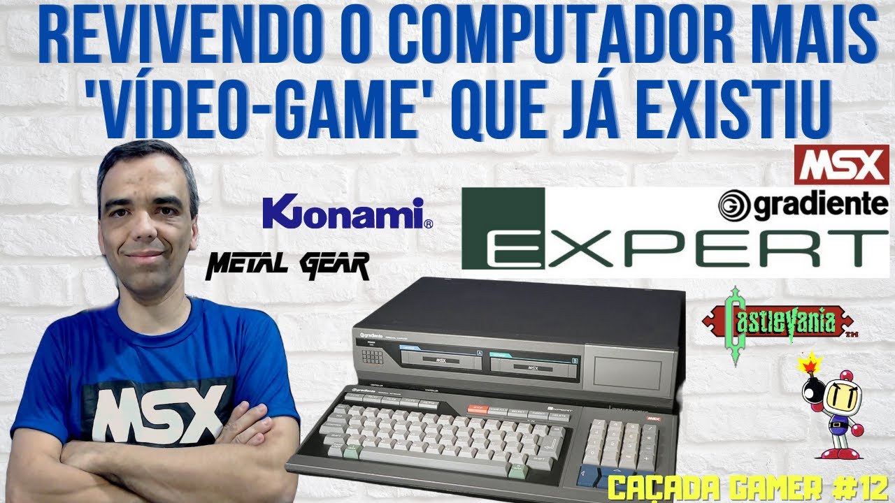 MSX EXPERT GRADIENTE - HISTÓRIA, ANÁLISE, TESTE, GAMES - Cartucho Mapper / Megaram ! - Vale a pena?