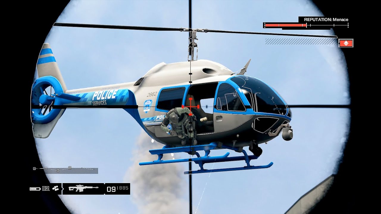 Watch Dogs Sniper Rampage vs  5 Stars SWAT Police Shootout