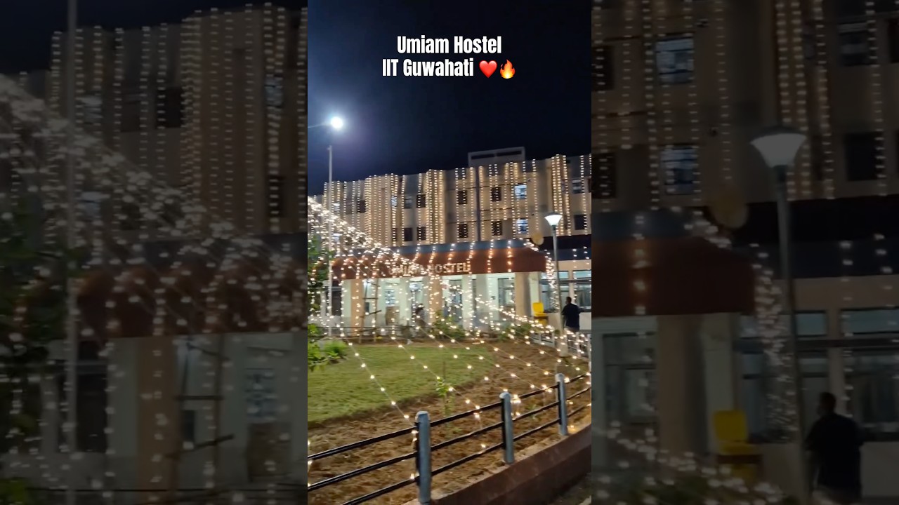 Diwali Decoration at Umiam Hostel IIT Guwahati ❤️🔥 #iit #iitg #iitguwahati