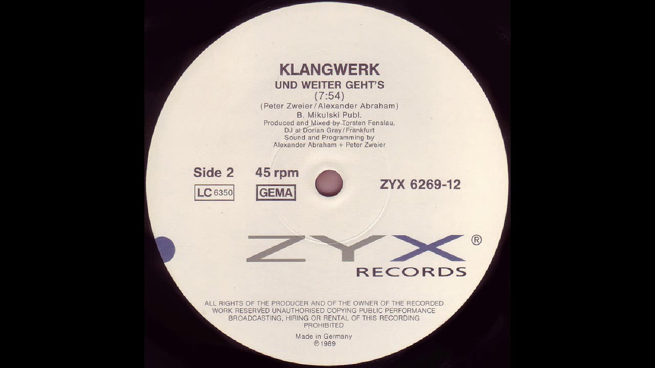 Klangwerk - Und Weiter Geht's (vinyl sound)