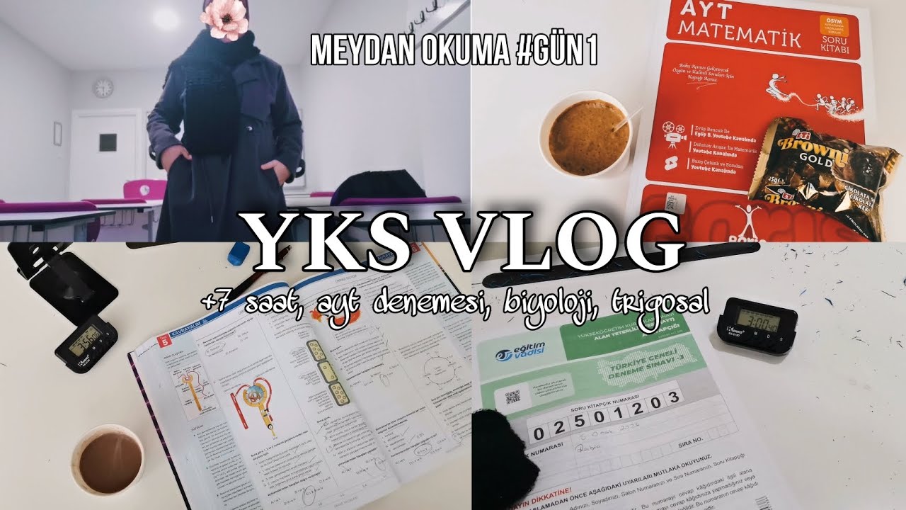 gün1 yks26 mezun ders çalışma günlüğüm l ayt denemesi, biyoloji, trigo #yks26 #mezun #ayt 