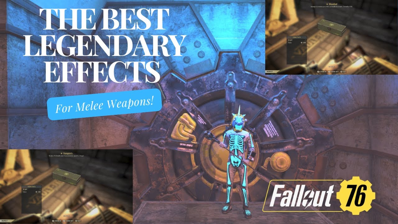 Top 10 Legendary Effects You NEED for Melee Weapons in Fallout 76!