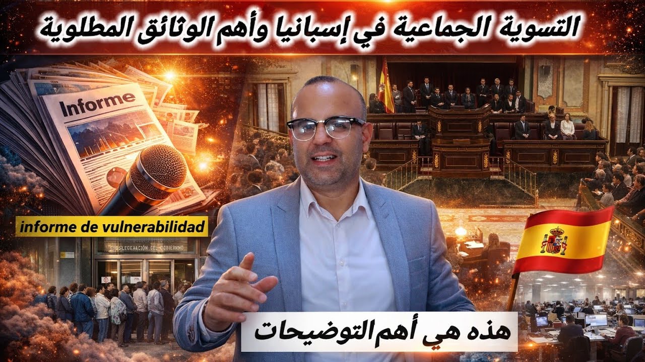 رسميا تمت المصاقة على التسوية الجماعية في إسبانيا وهذه هي  أهم الوثائق المطلوبة 🇪🇸👍