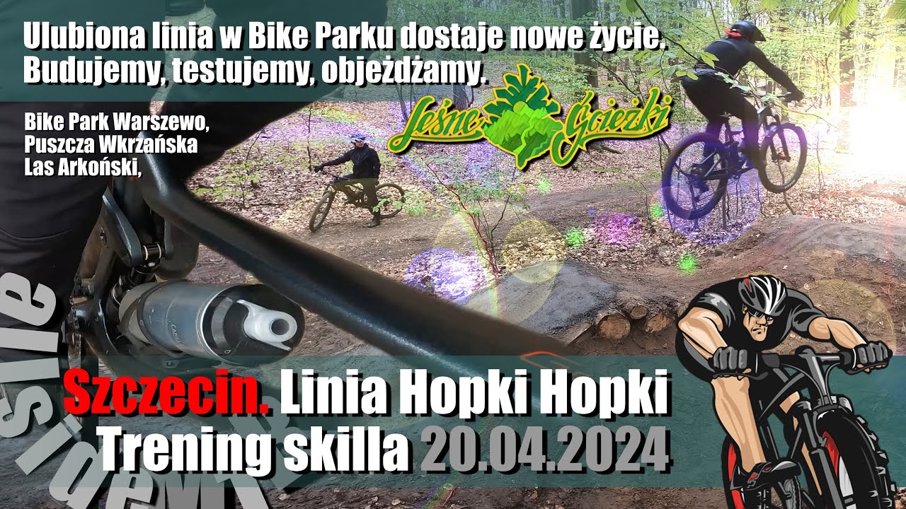 Szczecin MTB. Bike Park Warszewo. Linia Hopki Hopki dostaje nowe życie. Scott Genius 910. Trening.