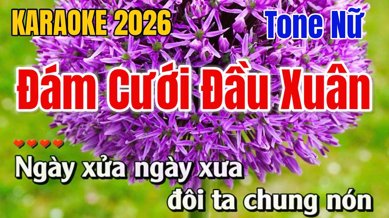 Đám Cưới Đầu Xuân ➤ Karaoke Tone Nữ ➤ Gia Anh Beat