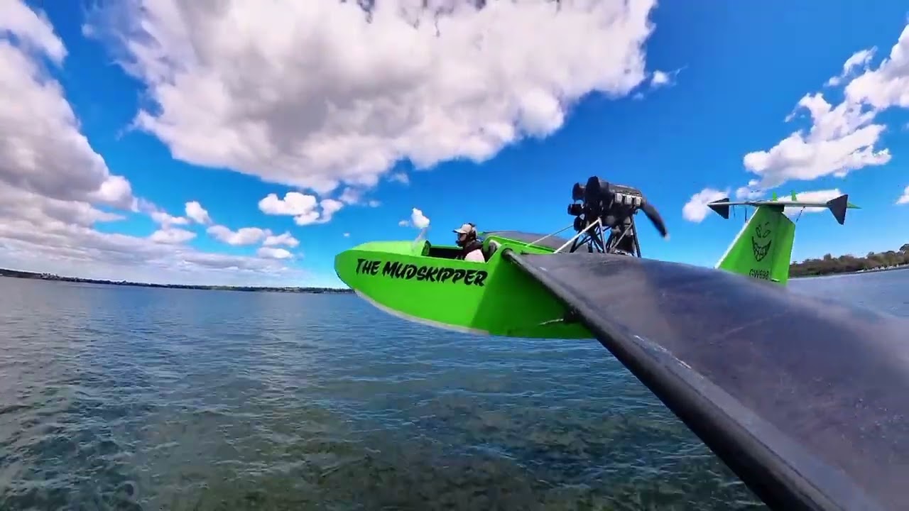 Wing in ground effect Swan River Perth Australia