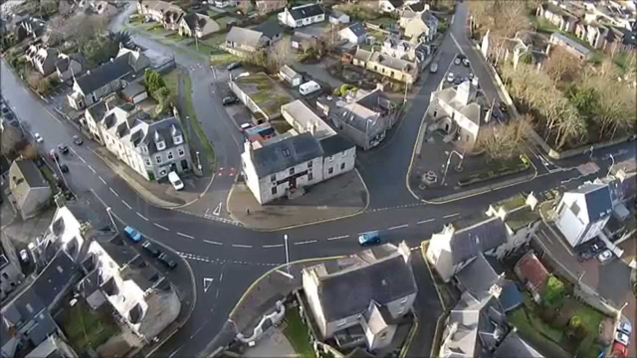 DJI Phantom 2 Vision Plus, flying over Kintore, Aberdeenshire.