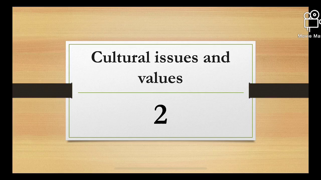 Vocabulary 2bac: cultural issues and values