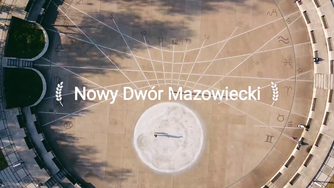 Nowy Dwór Mazowiecki z lotu ptaka.