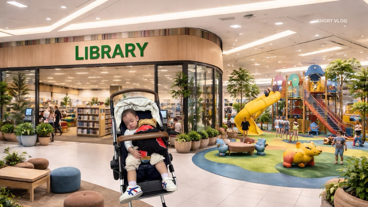 A Library Inside a Shopping Mall?! | #vlog43 