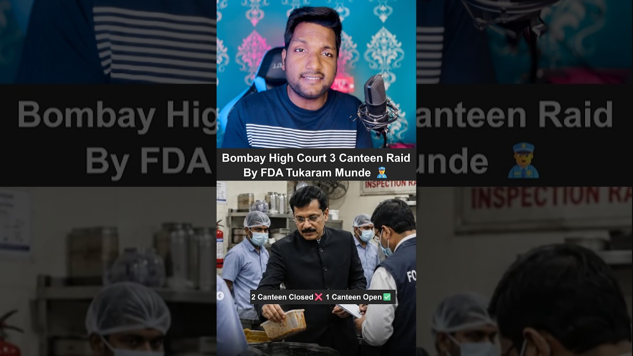 Tukaram Munde Raids Three Bombay High Court Canteens | FDA Tukaram Munde News