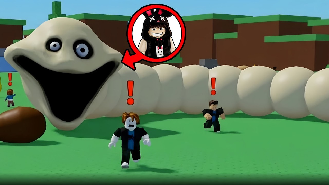Ferix, Kezri Dan Ciko Jadi Cacing Monster Dan Memakan Semua Orang! ROBLOX