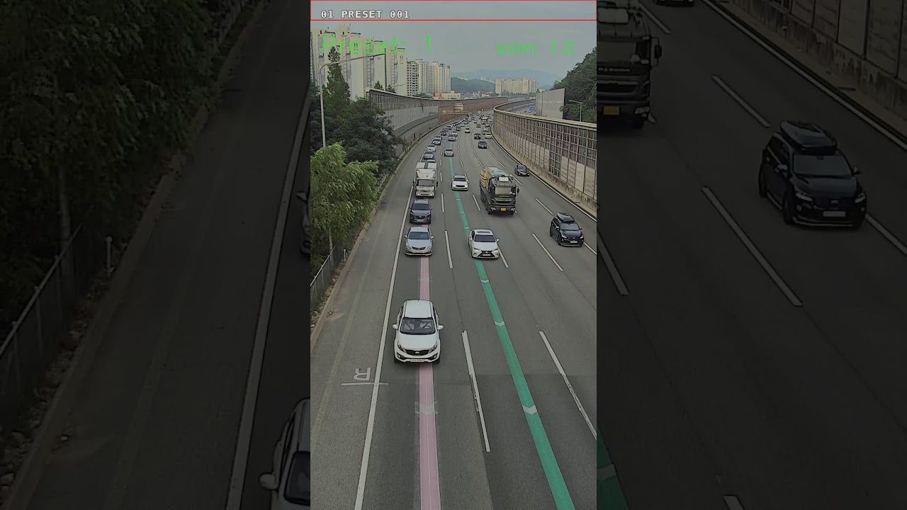 Scene change detection using the SSIM metric