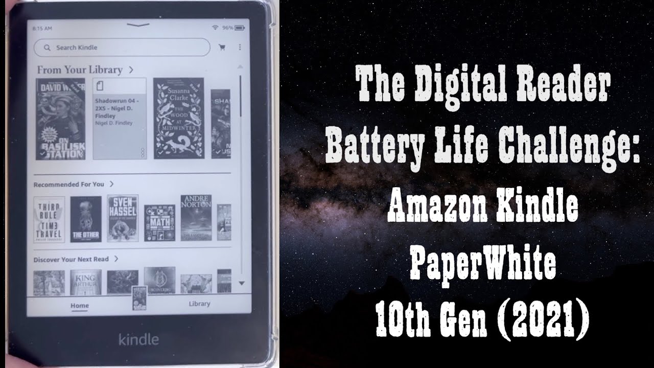 The Digital Reader Battery Life Challenge: Amazon Kindle PaperWhite 10th Gen (2021)