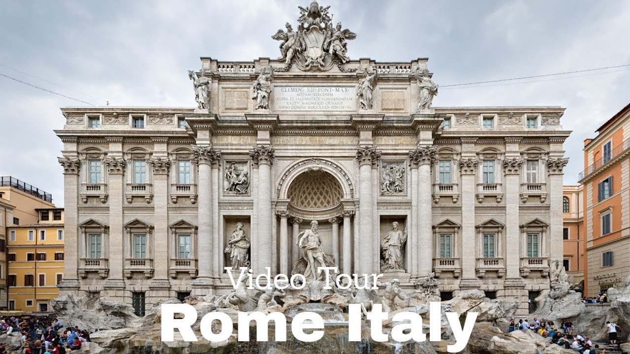 Video Tour Rome Italy - City of Living Art 4K