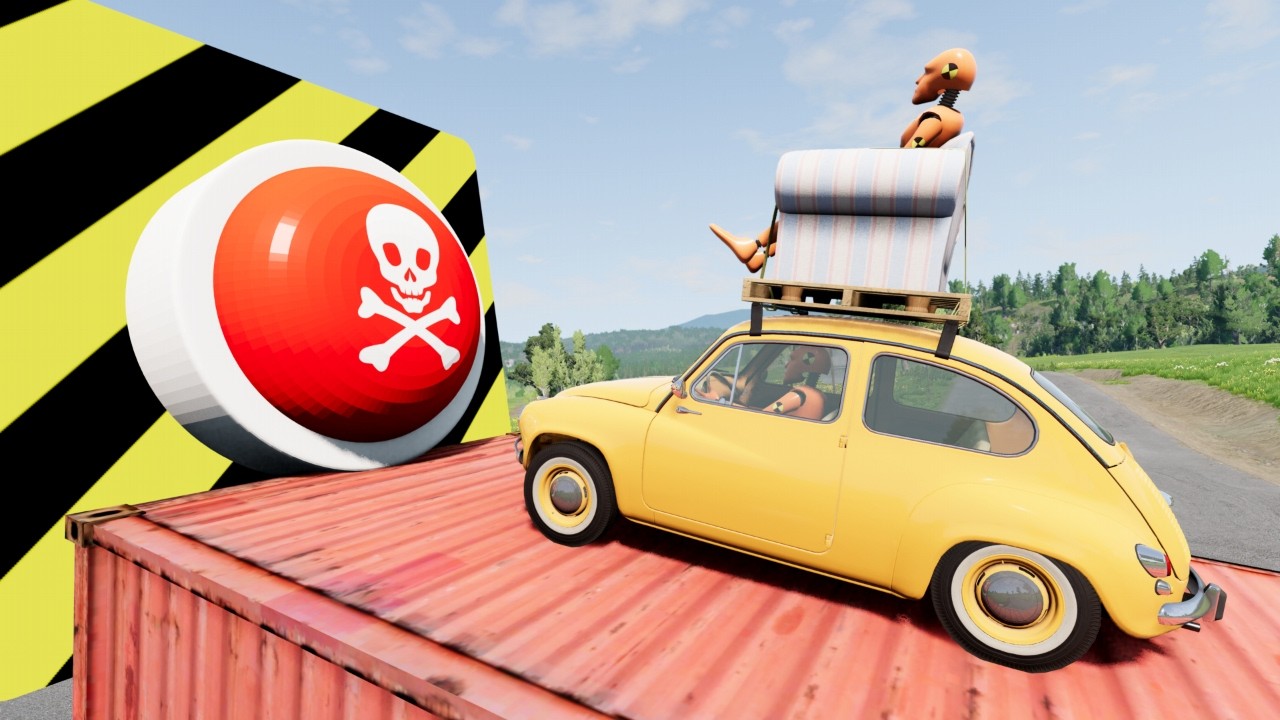 DO NOT Push this RED and DANGEROUS BUTTON! #10 🥵 BeamNG.drive