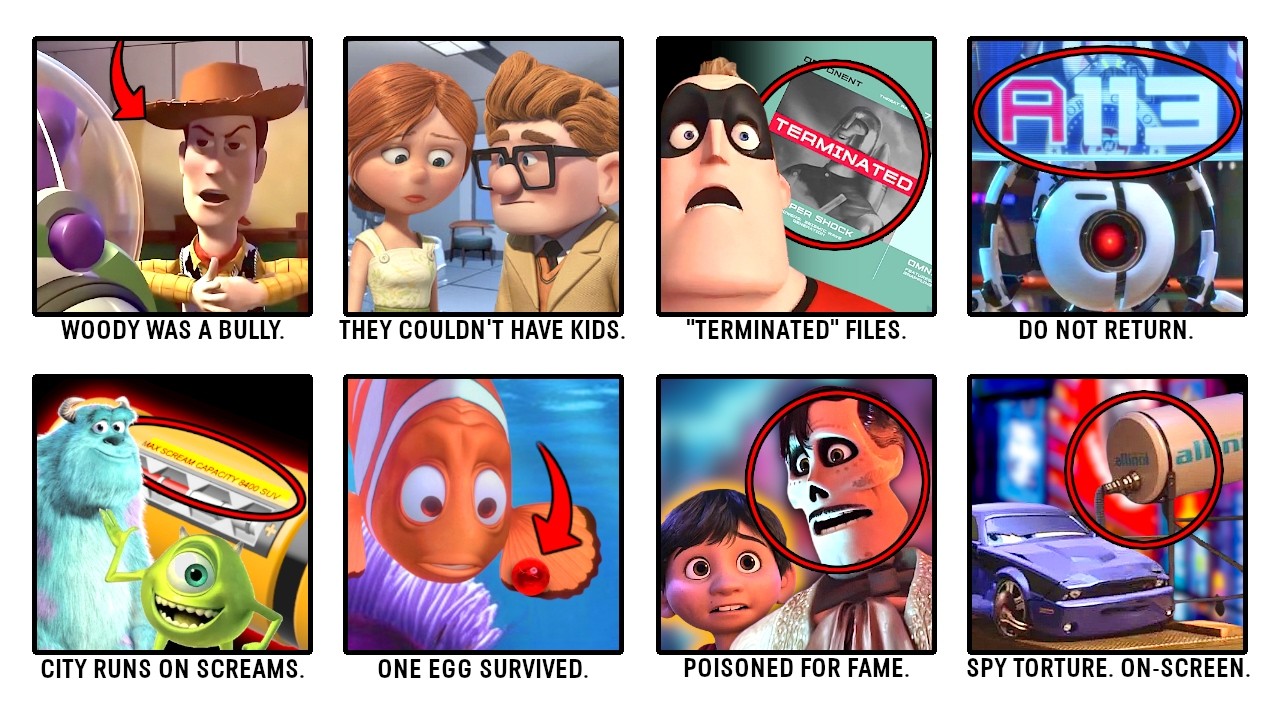 Every Dark PIXAR Movie Theory That Turned Out To Be True Explained in 9 Minutes