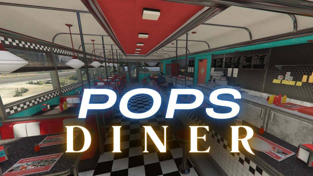 Pops Diner MLO FiveM : Vintage Mount Chiliad Diner Map for Chill Roleplay