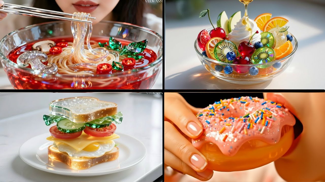 Unreal Glass Food Compilation ASMR ✨ Oddly Satisfying
