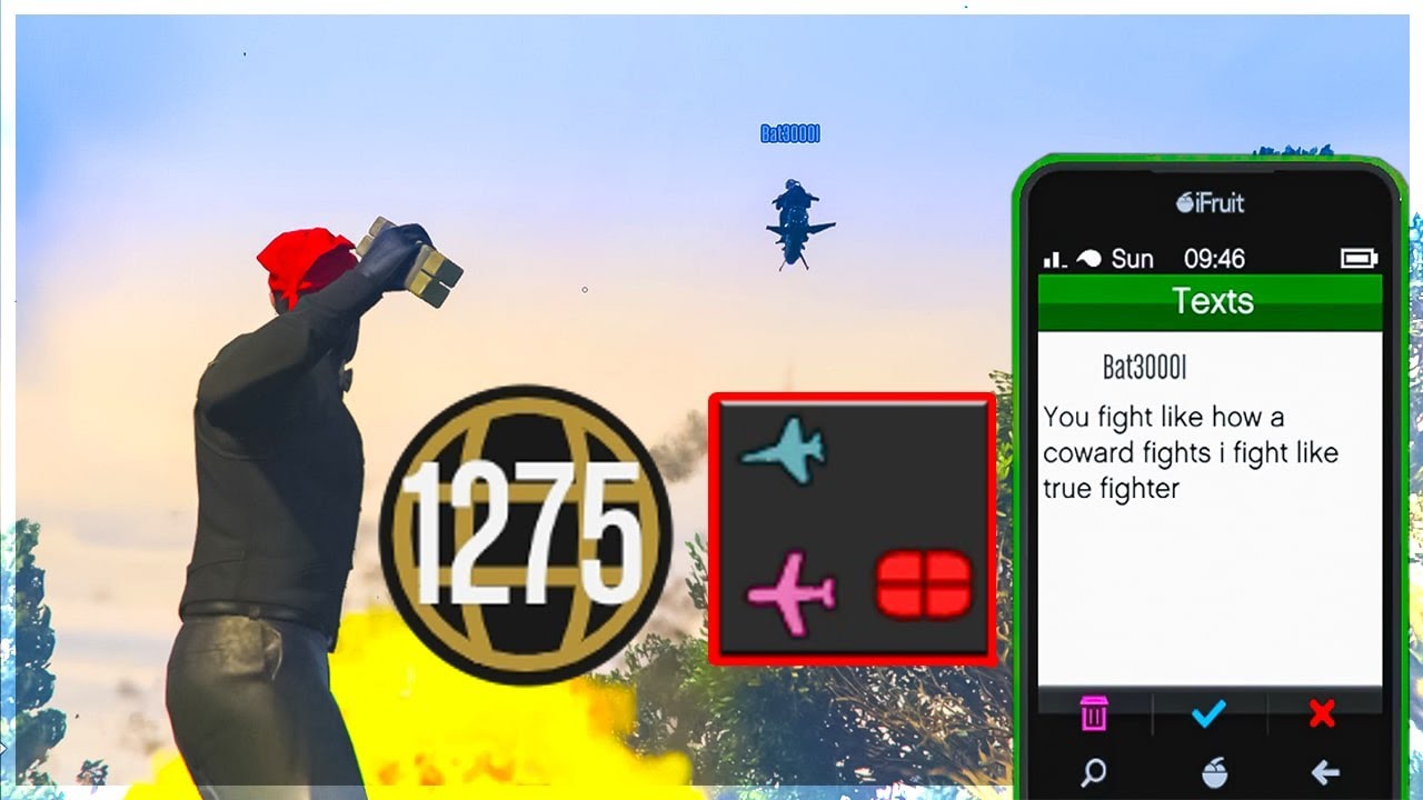 ГРИФЕР 1275 УРОВНЯ ДУМАЕТ, ЧТО ОН ЛУЧШИЙ ИГРОК В GTA 5 ОНЛАЙН!