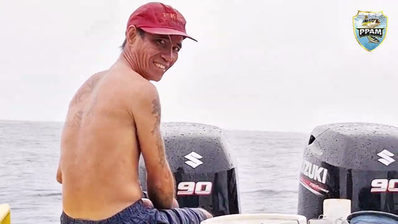 MANCING BABY TUNA DI RUMPON, KETEMU BADAI 